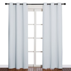 NICETOWN Grommet Top Blackout Curtains, Thermal Insulated Noise Reducing Window Drapes (Set of 2) - 1 of 4