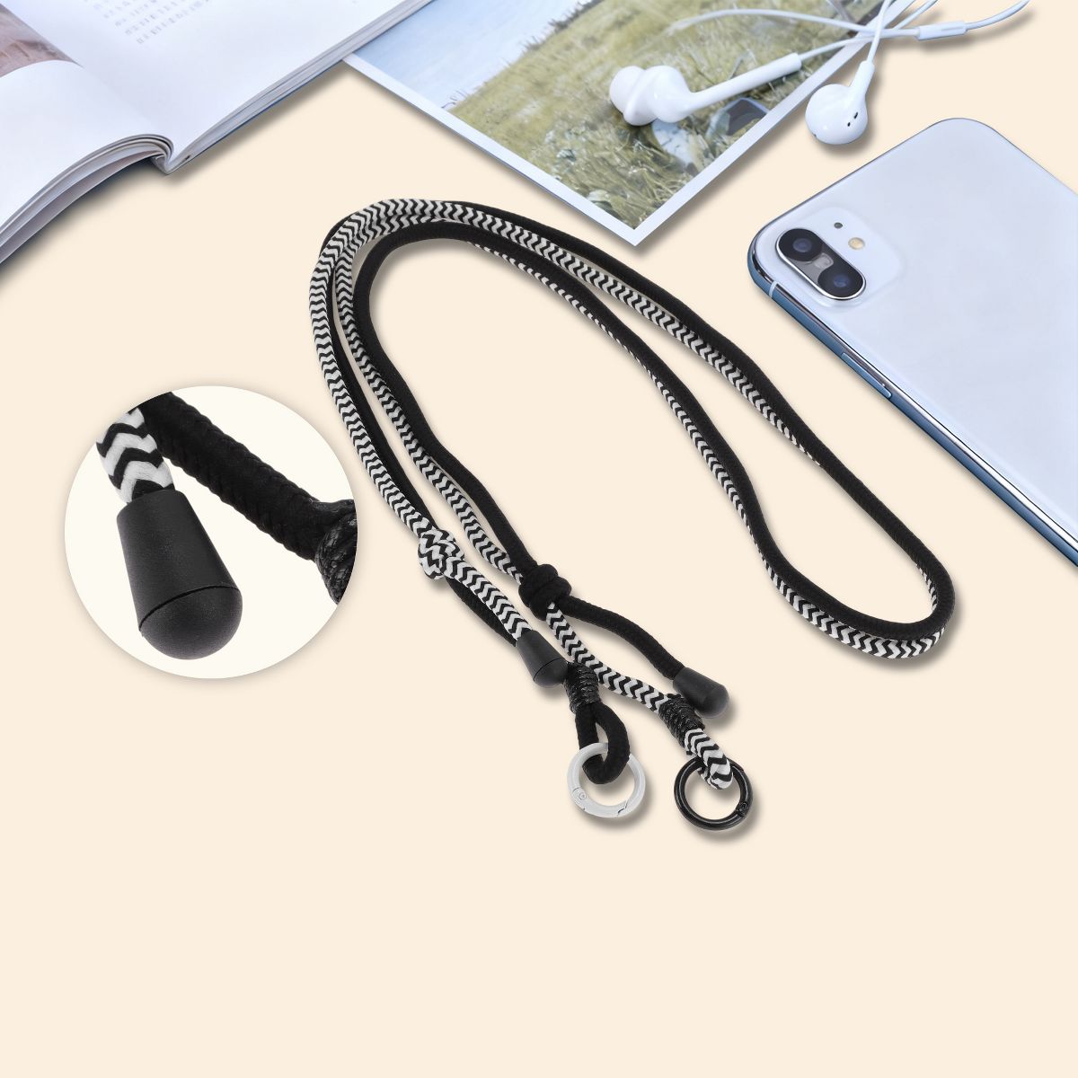 Unique Bargains Polyester Crossbody Phone Strap Universal Anti-Lost 1Pc - thumbnail 9
