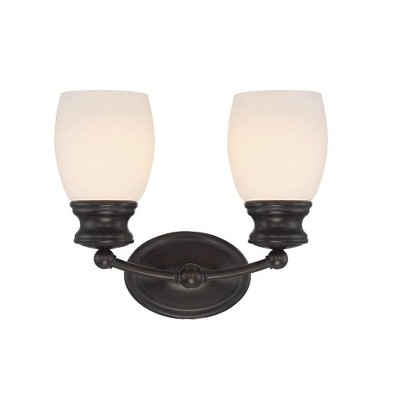 Savoy House Elise 2 - Light Vanity in  English Bronze