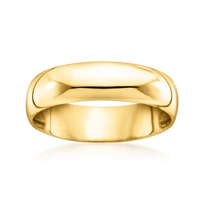 Ross-Simons Men's 6mm 14kt Yellow Gold Wedding Ring