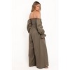 Domenica Shirred Long Sleeve Jumpsuit - 3 of 4
