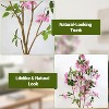 2-Pack 4FT Artificial Bougainvillea Trees with Large Fake Flowers Indoor/Outdoor Faux Plant Decor for Weddings, Parties, Christmas, Porch, Patio - 4 of 4