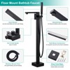 WOWOW Single-Handle Freestanding Tub Faucet with Hand Shower - 3 of 4