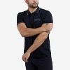 CULTURA Men's Short Sleeves 100% Cotton Polo With Jaquard Rib And Chest Rib Pocket - 3 of 4