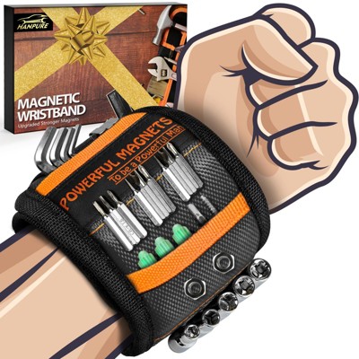 HANPURE Magnetic Wristband for Holding Screws Wrist Magnet Tool Belt Stuffers Christmas Birthday Gifts For Men Women Adults
