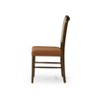 Maven Lane Vera Wooden Dining Chair with Fabric Upholstery, Set/2 - 3 of 4