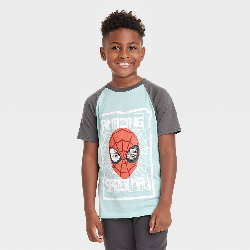 Boys' Marvel Spider-Man Beyond Amazing Graphic T-Shirt - Light Blue, 2 of 5