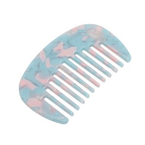 Unique Bargains Anti-Static Pocket Size Wide Tooth for Thick Curly Hair Detangling Comb 1 Pc - 1 of 4