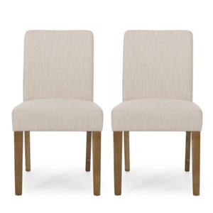 Set of 2 Kuna Contemporary Upholstered Dining Chairs - Christopher Knight Home - 1 of 4