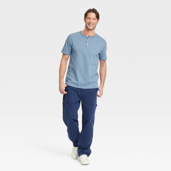 Camisa henley vintage de manga corta para hombre - Goodfellow & Co™ 3