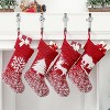 4 Pack Xmas Stocking Holders Hangers for Metal Stocking Hooks Stand for Christmas Party Decoration - 2 of 4