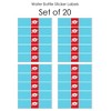 Big Dot of Happiness Nurse Graduation - Medical Nursing Graduation Party Water Bottle Sticker Labels - Set of 20 - 3 of 4