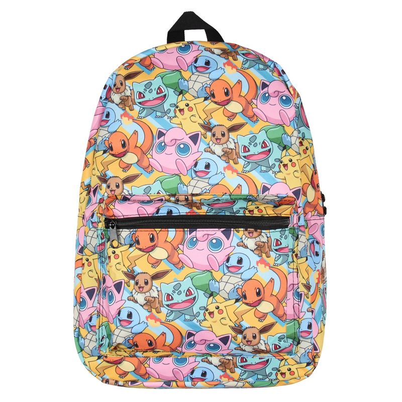 Pokemon Backpack Sublimated Character Laptop School Travel Backpack Multicoloured, 2 of 5