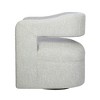 Jofran, Lexy Modern Sculpted Curved Upholstered Swivel Accent Chair - 4 of 4