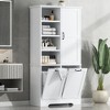 ACEPANO 68 in. H Freestanding Multi-Storage Cabinet with Doors, Drawers & Adjustable Shelf-White - 2 of 4