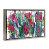 Stupell Industries Expressive Blooming Roses Floating Frame Canvas Art, Brown, 31" x 21" - 2 of 4