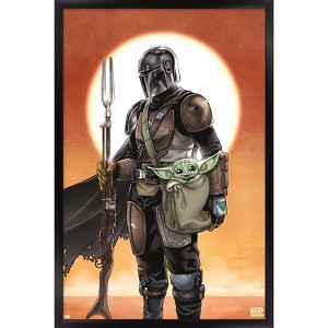 Trends International Star Wars: The Mandalorian - Manga Duo Framed Wall Poster Prints - 1 of 4