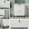 KTMBDW Fluted Design Bathroom Vanity with Ceramic Sink, Wooden Bathroom Storage Vanity with 30 Inch, Small Quick Assembly Bathroom Cabinet - 4 of 4