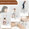 KTMBDW Kids Kitchen Step Stool for Kids with Safety Rail, Adjustable Height Toddler Learning Stool, Toddlers Kitchen Stool Tower - 4 of 4
