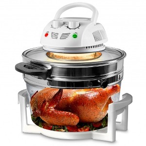 Nutrichef Air Fryer, Infrared Convection, Halogen Oven Countertop, 13 Quart 1200W, White - 1 of 4