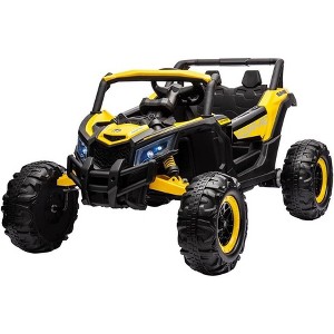 Kids Ride On Car, 24V Ride On UTV, Battery Powered Electric Off-Road UTV Car w/Remote Control, 200W Motor, Spring Suspension, LED Headlights - 1 of 4