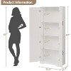 Tall Pantry, 60" Kitchen Pantry Storage Cabinet with 2 Doors and Adjustable Shelves, Freestanding Kitchen Cabinet for Dining Room, Bathroom - 2 of 4