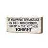 Cheung's Mia If You Want Breakfast Wooden Wall Sign - 4 of 4