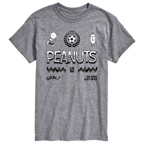 Men's - Peanuts - Charlie Brown Soccer Jersey Short Sleeve Graphic T-Shirt - 1 of 4