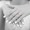 Black Bow Jewelry 2mm to 6mm 14K Yellow Gold Lightweight Half Round Standard Fit Band - 4 of 4