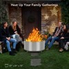 27 Inch Smokeless Fire Pit with Air Switch, Wood Burning Portable Stainless Steel Outdoor Firepit with Fixed Stand & Stove Hook - 4 of 4