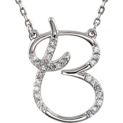 Pompeii3 Diamond Initial Pendant
