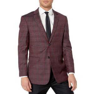 Adam Baker Men's 520215/8-100% Wool Ultra Slim Fit Sport Coat - Solid Navy - 46L - 1 of 1