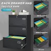 YONWAY 3 Drawer Metal File Cabinet,Lateral Filing Cabinet with Lock,File Storage Cabinets,for Office/Legal/Letter/A4/F4,for Home Office and School - 2 of 4