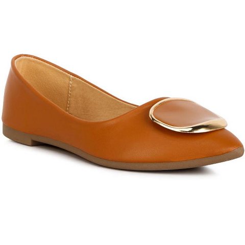 Обувь London Rag Womens Karder Brooch Detail Ballet Flats 8