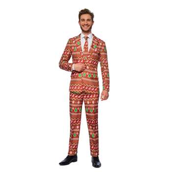 Suitmeister Men's Christmas Suit - Red Christmas (Mp Only) - Red