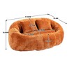TUYOHW High Back Bean Bag Sofa,59 Inch 2-Seater Lounger with Memory Foam Fill,Comfy Couch for Living Room Bedroom - 3 of 4