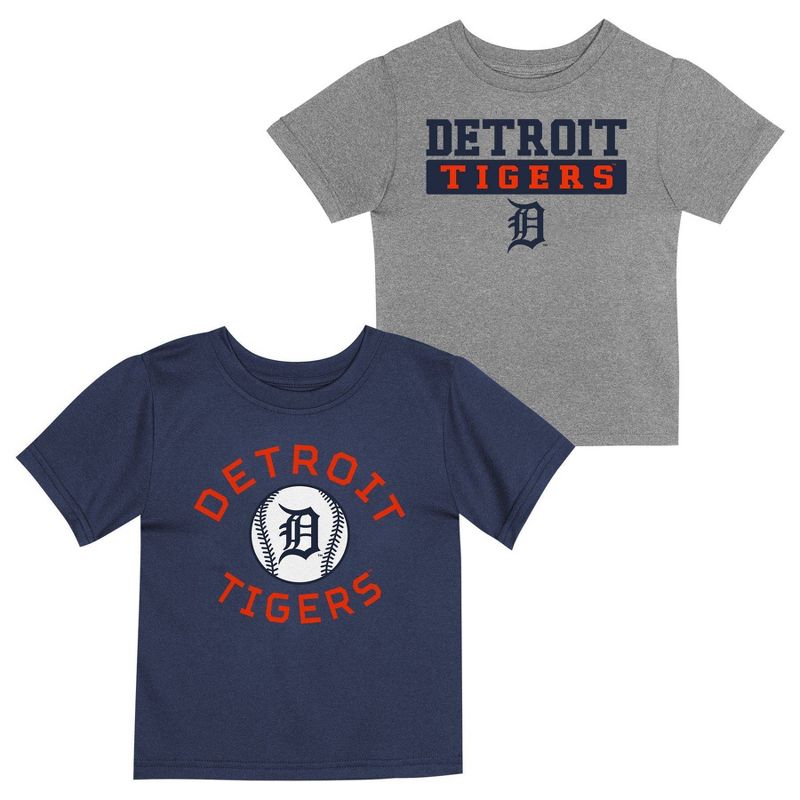 MLB Detroit Tigers Toddler Boys&#39; 2pk T-Shirt, 1 of 4