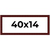 PosterPalooza | Panoramic Weathered Red Picture Frame - UV Acrylic, Foam Board Backing, Hanging Hardware - 2 of 4