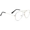 Kids Fake Aviator Eye Glasses Blue Light Blocking Anti Eyestrain Lens for Children's Non Prescription (Age 6-12) (Silver) - 3 of 4