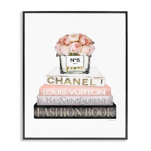 Stupell Industries Pink Fashion Book Stack, 16" x 20" - 1 of 4