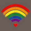 Adult Design By Humans Wifi Spreading Love Heart Pride By Belugastore Racerback Tank Top - 2 of 2