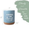Elanze Designs Always Be Kind Sky Blue X-Large Cork Bottom Kitchen Utensil Holder - 2 of 4