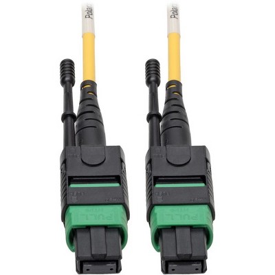 Tripp Lite MTP/MPO (APC) SMF Fiber Patch Cable 12 Fiber QSFP+ 40/100Gbe 7M - Fiber Optic for Network Device, Switch, Hub, Router, Patch Panel