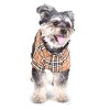 The Worthy Dog Beige Plaid Flannel Button Up Look Pet Shirt - 3 of 4