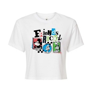 Women's - Disney - Friends Rock Cropped Graphic T-Shirt - 1 of 4