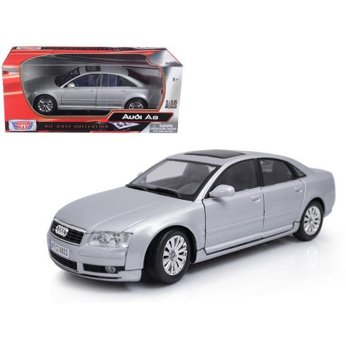 2004 Audi A8 Silver 1/18 Diecast Model Car by Motormax