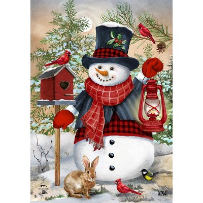Briarwood Lane Snowman And Friends Winter Garden Flag Birdhouse L : Target