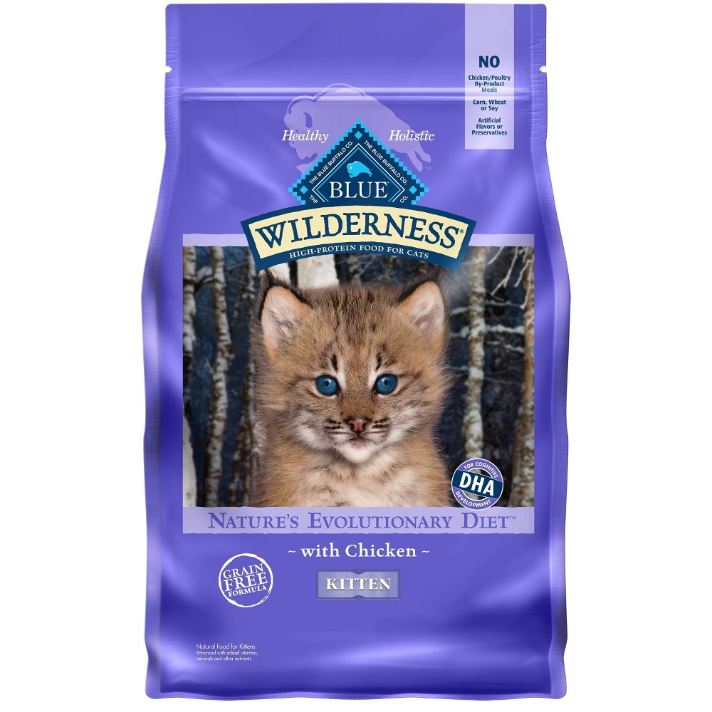 Photos - Cat Food Blue Buffalo Wilderness High Protein Natural Kitten Dry  with Chic 