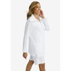 Jessica London Women's Plus Size Gauze Half-Zip Tunic - 3 of 4