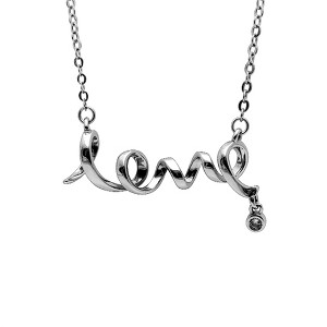 Love Pendant Necklace Women Sterling Silver Ginger Lyne Collection - 1 of 4